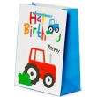 Wholesale Happy Birthday Little Tractors Gift Bag - Medium