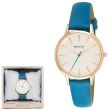 Wholesale Henley Ladies Tapered Index Leather Strap Watch - Jade Green