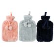 Wholesale Hot Water Bottle With Faux Fur Cover - Assorted