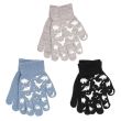 Kids Thermal Magic Gloves Dino Print Design - Assorted Colours