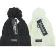 Ladies Thermal Knitted Bobble Hat With Faux Fur Pompom - Assorted 