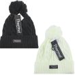 Ladies Thermal Knitted Bobble Hat With Faux Fur Pompom - Assorted 