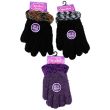 Ladies Thermal Soft Microfibre Feather Gloves - Assorted Colours