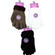 Ladies Thermal Soft Microfibre Feather Gloves - Assorted Colours