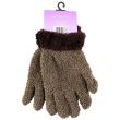 Ladies Thermal Soft Microfibre Feather Gloves - Assorted Colours