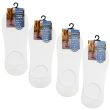Wholesale Ladies White Invisible Socks (3 Pack)