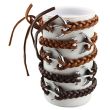 Wholesale Leather Bracelet - Anchor Design (12 Pieces)