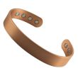 wholesale Magnetic Copper Bangle - Plain Design (One Size) 