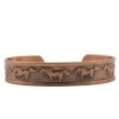 Wholesale Magnetic Copper Bangle - Horse Design (One Size) 