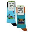 Wholesale Men's "Camping" Design Socks (3 Pack) - Assorted