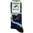 Wholesale Men's "Car & Trees" Design Socks (3 Pack) - Assorted