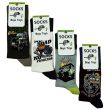 Wholesale Men's "Jungle Car" Design Socks (3 Pack) - Assorted