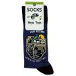Wholesale Men's "Jungle Car" Design Socks (3 Pack) - Assorted