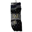 Wholesale Men's Ralph Lewis Socks - "Crosses" Design (3 Pack) - Assorted Colours and Designs