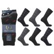 Wholesale Men's Ralph Lewis Socks - Mixed Diamond Pattern Design (3 Pack) - Assorted Colours and Designs