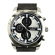 Men's Softech Round Leather Strap Watch - Grey/Silver