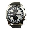 Men's Softech Round Leather Strap Watch - Grey/Silver