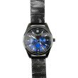 Wholesale Men's Softech Round Mesh Bracelet Watch - Black/Blue