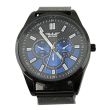 Wholesale Men's Softech Round Mesh Bracelet Watch - Black/Blue