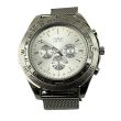 Wholesale Men's Softech Round Mesh Bracelet Watch - Silver/Silver