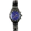 Wholesale Men's Softech Round Metal Bracelet Watch - Black/Blue