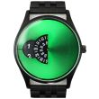 Wholesale Men's Softech Round Metal Bracelet Watch - Black/Green