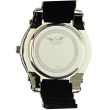 Wholesale Men's Softech Round Silicone Bracelet Watch - Black/Silver
