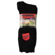 Wholesale Men's Wool Warmth Long Cotton Socks (3 Pack) - Asst