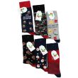 Wholesale Mens Cotton Rich Christmas Design Socks (7-11) - Assorted Designs