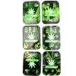 Wholesale Metal Stash Tins - Green Leaf Design