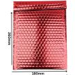 Metallic Red Padded Mailing Bags - Peel & Seal Jiffy Bags - 260mm x 180mm