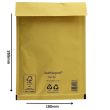 Brown Paper Padded Envelopes - Peel & Seal Jiffy Bags - 175mm x 265mm 