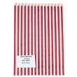 Wholesale Pink Candy Stripes Bag 10" x 14" (1000pcs)