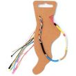 Wholesale Rainbow Knotted Cord Anklet - Assorted