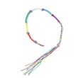 Wholesale Rainbow Knotted Cord Anklet - Assorted
