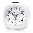 Wholesale Ravel Front Colour Pop Beep Quartz Alarm Clock - All White