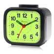 Wholesale Ravel Illuminous Dial Quartz Bell Alarm Clock - All Black