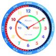 Wholesale Ravel Kids Time Teacher Wall Clock 25cm - Blue