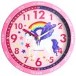 Wholesale Ravel Kids Time Teacher Wall Clock 25cm - Pink Unicorn