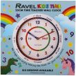 Wholesale Ravel Kids Time Teacher Wall Clock 25cm - Blue Football