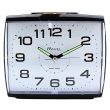 Wholesale Ravel Large Square Quartz Alarm Clock - Black 