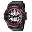 Wholesale Ravel Men's 5ATM Ana-Digi Sports Watch - Black/Red 