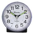 Wholesale Ravel Mid Sized Bedside Quartz Alarm Clock - Black