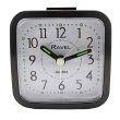 Wholesale Ravel Mini Bedside Quartz Alarm Clock- Black