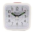 Wholesale Ravel Mini Bedside Quartz Alarm Clock- Blue/White