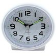 Wholesale Ravel Pastille Oval Beep Quartz Alarm Clock - All White