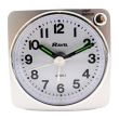 Wholesale Ravel Quartz Mini Alarm Clock - Silver 