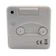 Wholesale Ravel Quartz Mini Alarm Clock - White/Gold