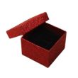 Wholesale Red glitter gift box 5x5x4cm
