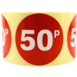 Wholesale Retail Label "50p" Stickers (500) 